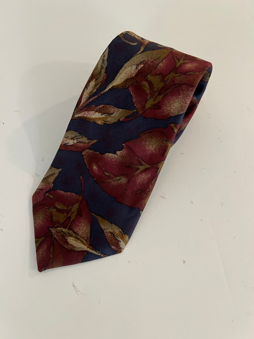 Christian Dior Men's Silk Neck Tie Made in Italy Pink Blue Floral Watercolor JL